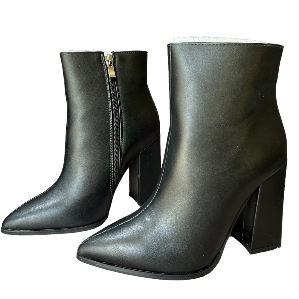 PrettyLittleThing Black Ankle Boots